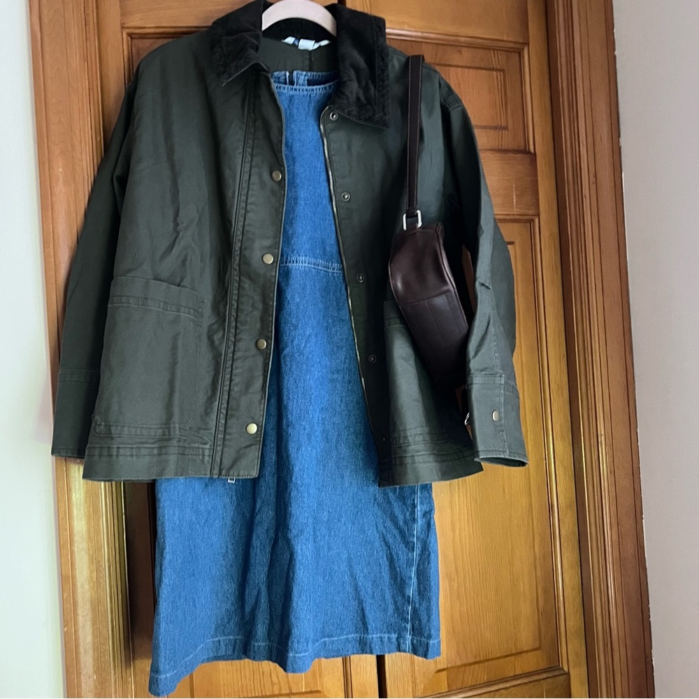 Denim shift mini Dress